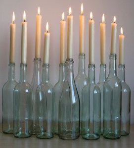 bouteille bougie